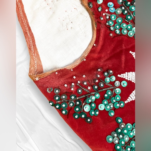 Vintage Handmade Beaded Corset Vest - Picture 13 of 15